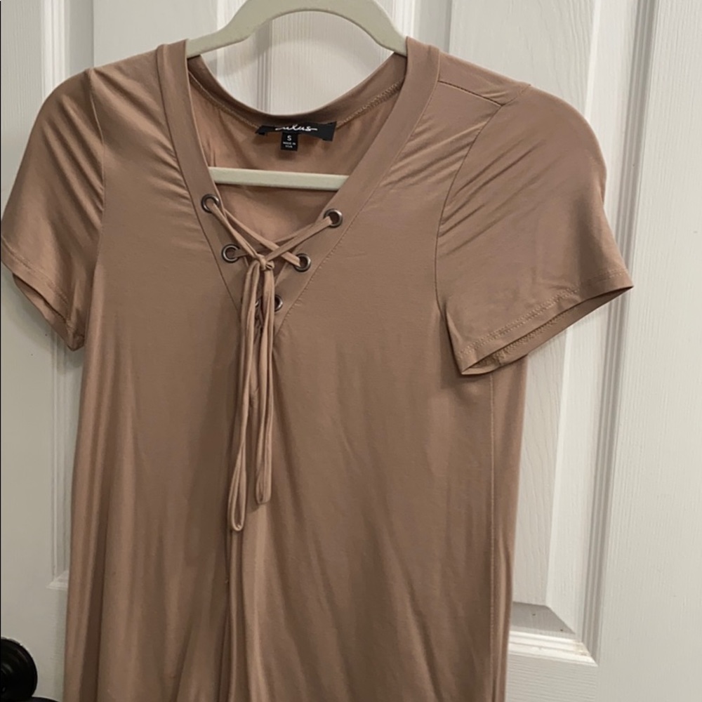 Lulus tie up T-shirt